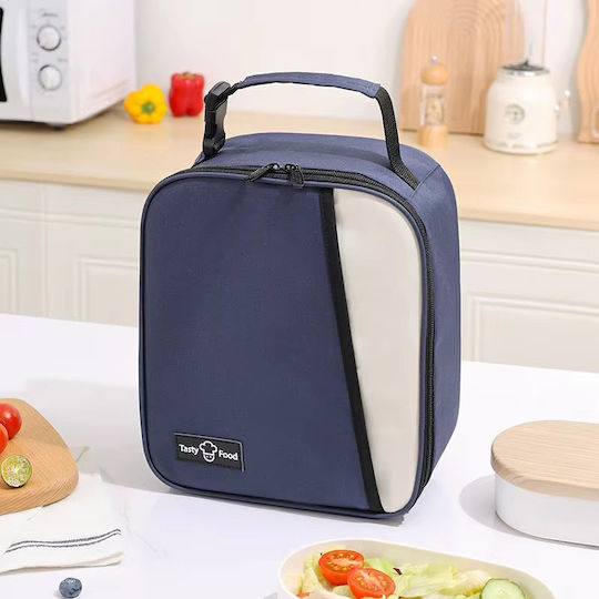 Sugar Love Diagonal Cyan Kids' Lunch Bag Insulated Handbag Blue 22x12x26.5cm