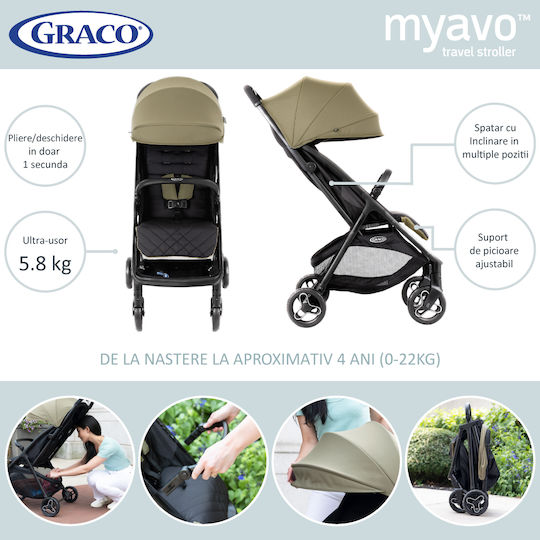 Graco Myavo Baby Stroller Suitable for Newborn Clover 5.81kg