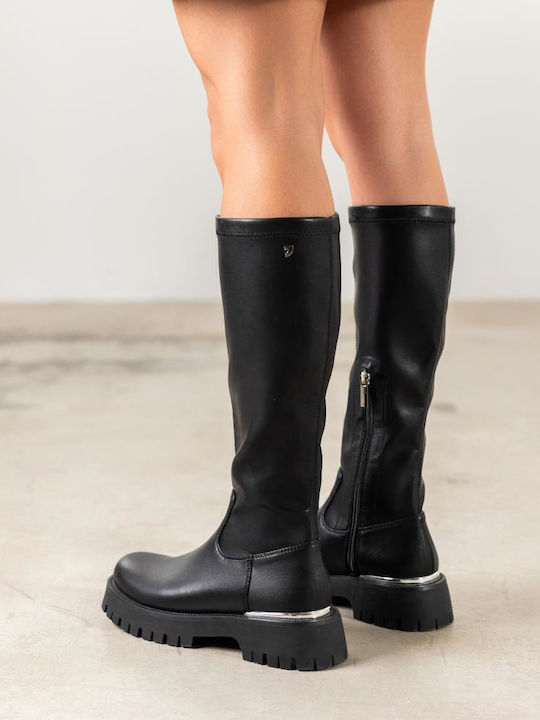Leather Women's Boots Black