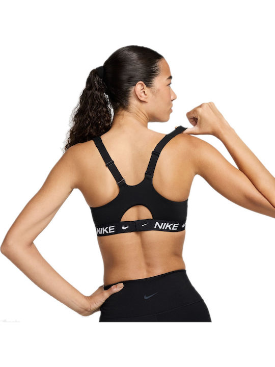 Dri-Fit Indy Γυναικείο Αθλητικό Μπουστάκι Black / White με Επένδυση