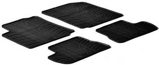 Lampa Set of Front and Rear Mats 4pcs Tray Type for Citroen C2 2010 Black