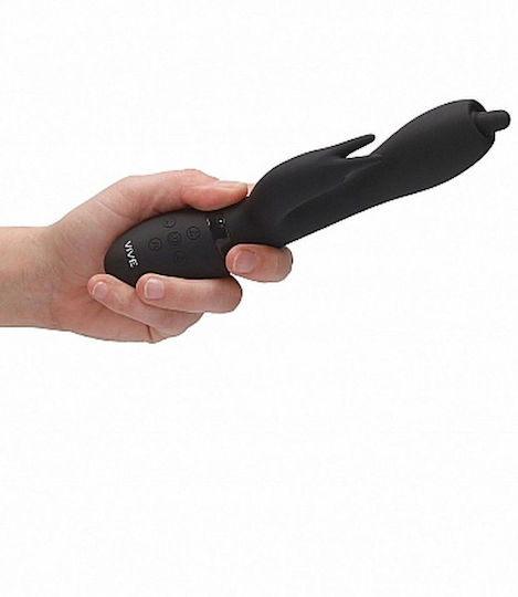 Vive Nilo Vibrator Kaninchen Pinpoint Rotierender G-Punkt Kaninchen 22cm Black