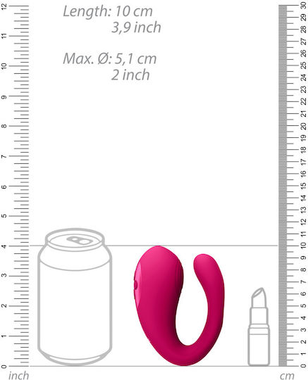 Vive Mini Κλειτοριδικός Δονητής 10cm Ροζ