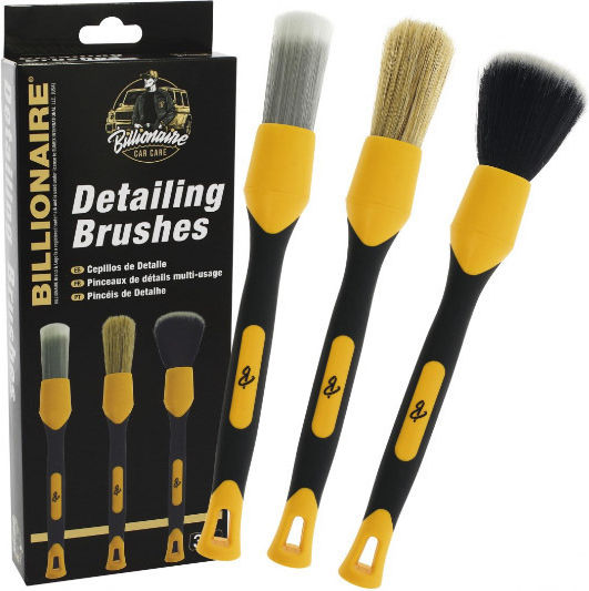 Billionaire Brushes Cleaning for Interior Plastics - Dashboard Car 3pcs