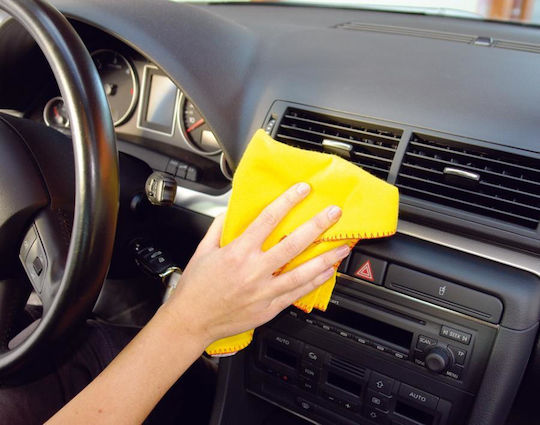 Carlinea Synthetic Cleaning Polishing Drying Cloths for Interior Plastics Dashboard of Car 50x40cm 2 Pieces