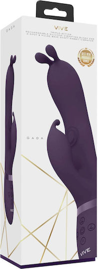 Vive Gada Δονητής Rabbit 22.8cm Μωβ