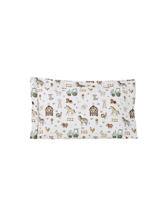 Das Home Sheet Set Single Cotton Farm Life Coffee, Grey, White 170x240cm 3pcs