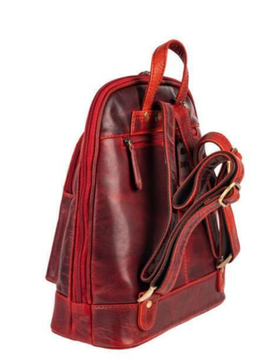 Leather Creations XK Раница Червена