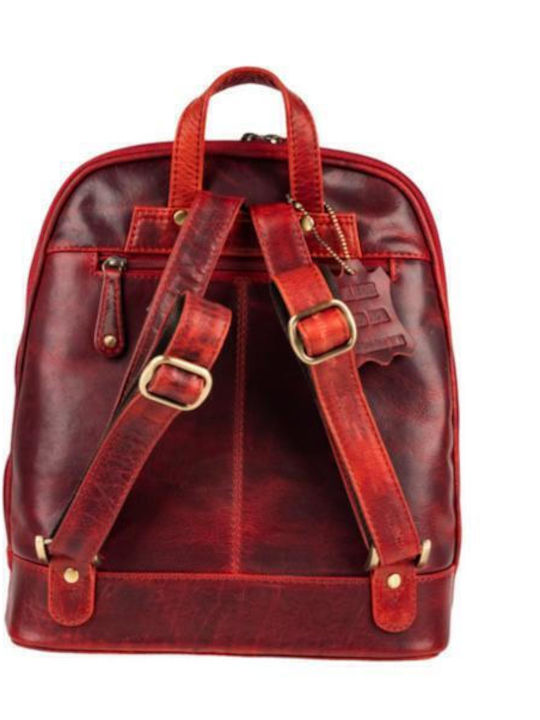 Leather Creations XK Раница Червена