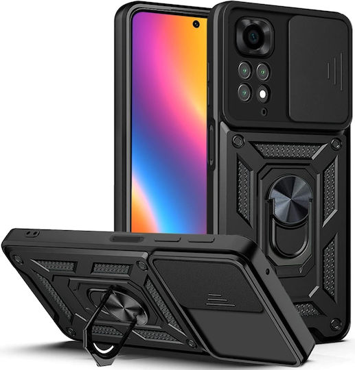 Bodycell Slide Back Cover Metallic Black (Redmi Note 12 Pro 4G)