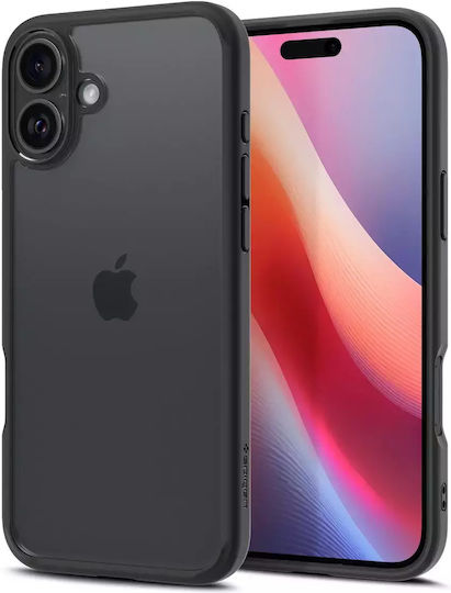 Spigen Ultra Hybrid Back Cover Plastic 2mm Matte Black (iPhone 16 Plus)