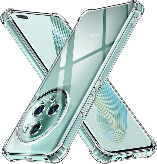 Techsuit Shockproof Clear Back Cover Silicone Transparent (Honor Magic5 Pro)