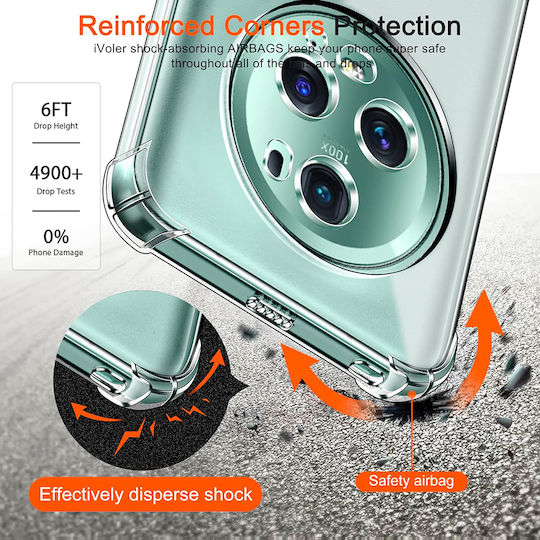 Techsuit Shockproof Clear Back Cover Silicone Transparent (Honor Magic5 Pro)