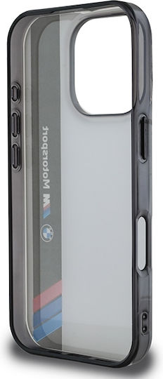 BMW Motorsport Vertical Stripe Back Cover Πλαστικό / Σιλικόνης Γκρι (iPhone 16 Pro Max)