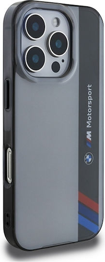 BMW Motorsport Vertical Stripe Back Cover Πλαστικό / Σιλικόνης Γκρι (iPhone 16 Pro Max)