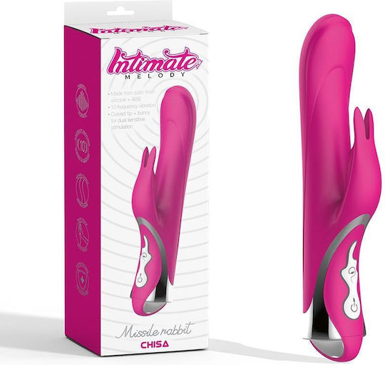Chisa Novelties Δονητής Rabbit 23cm Ροζ