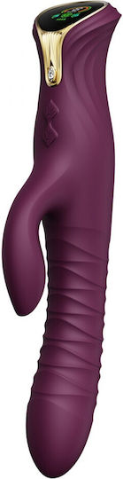 Zalo Velvet Δονητής G-Spot 25.7cm Μωβ