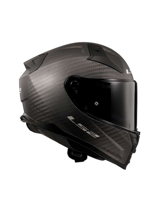 LS2 FF811 Vector II Matt Carbon Motorcycle Helmet Full Face ECE 22.06 1500gr with Pinlock and Sunvisor