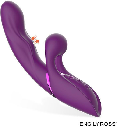 Engily Ross Δονητής Rabbit 22.2cm Μωβ