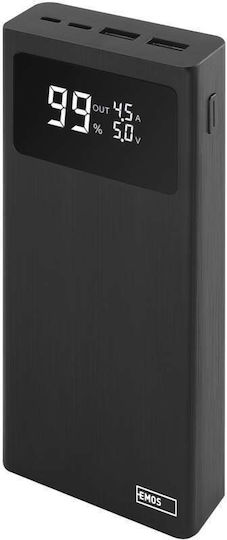 Emos B0532B Power Bank 20000mAh 22.5W Μαύρο