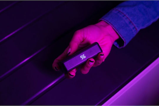 Boompods Powerboom Baterie Externă Solară 5000mAh cu Port USB-C Power Delivery Încărcare Rapidă Neagră