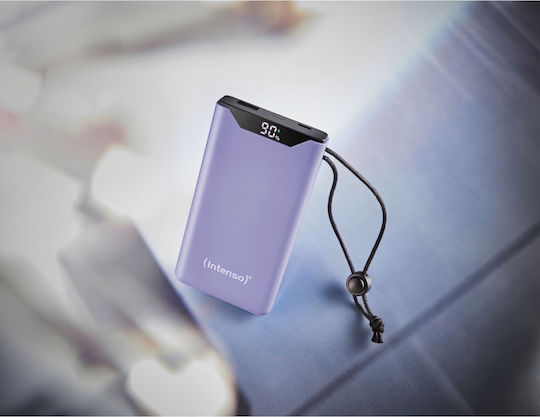 Intenso F10000 Power Bank 10000mAh 20W with USB-A Port and USB-C Port Quick Charge 3.0 Lila