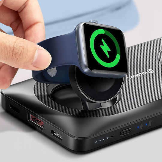Swissten 2in1 MagSafe Power Bank 10000mAh με Θύρα USB-A Μαύρο