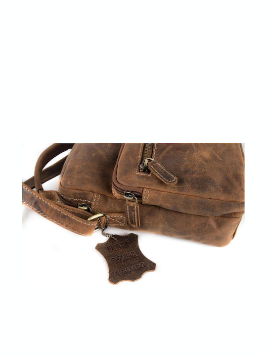 Leather Men's Bag Shoulder / Crossbody Tabac Brown