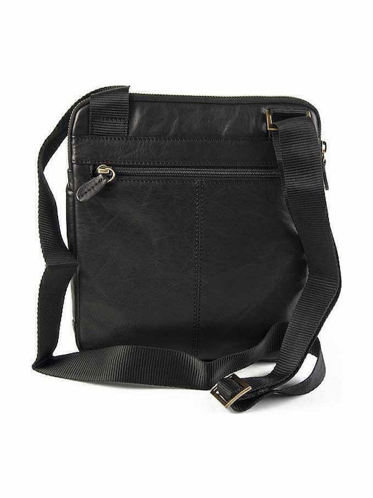 Leather Men's Bag Shoulder / Crossbody Black