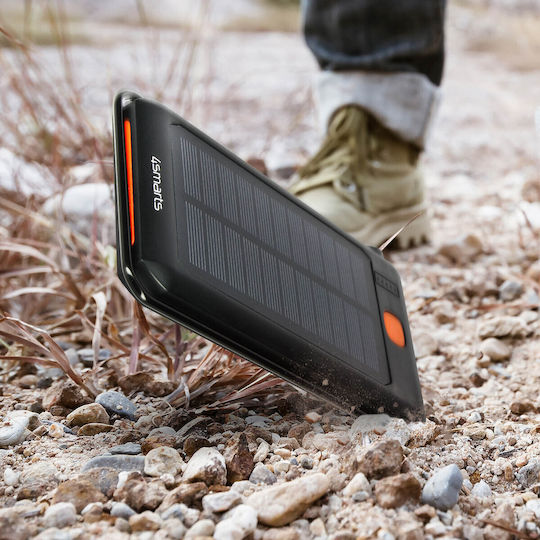 4Smarts Titanpack Flex Solar Power Bank 10000mAh with USB-A Port and USB-C Port Power Delivery / Quick Charge 3.0 Black