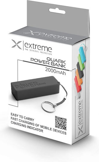 Esperanza XMP101 Power Bank 2000mAh με Θύρα USB-A Μαύρο