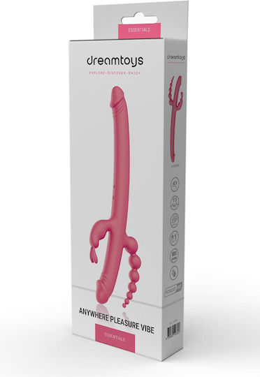 Dream Toys Pleasure Vibe Dublu Vibrator Roz