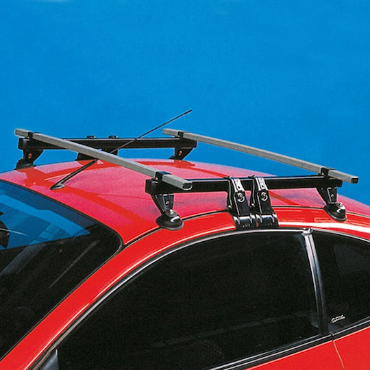 La Prealpina Aluminum Car Roof Bar for Toyota Corolla 3D Set with Roof Rack Legs Silver