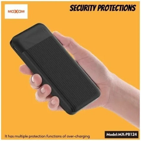 Moxom MX-PB124 Power Bank 10000mAh with 2 USB-A Ports Black