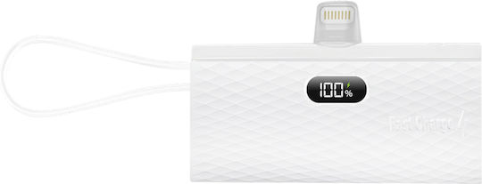 Forcell F-Energy Power Plug F5K3 Lightning 5000mAh 20W Power Delivery Λευκό