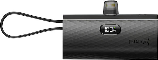 Forcell F-Energy Power Plug F5K3 Lightning 5000mAh 20W Power Delivery / Schnellladung Schwarz