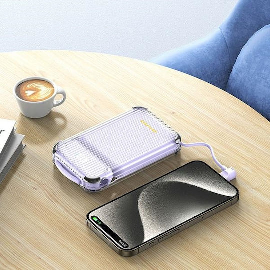 Awei P89K Power Bank 10000mAh 22.5W με Θύρα USB-A και Θύρα USB-C Μαύρο