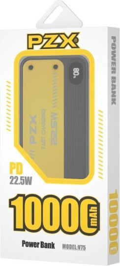 PZX V75 Power Bank 10000mAh 22.5W Μαύρο