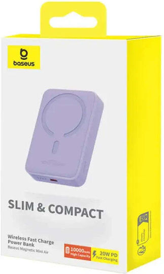 Baseus Mini Air MagSafe Power Bank 10000mAh 20W cu Port USB-C Violet