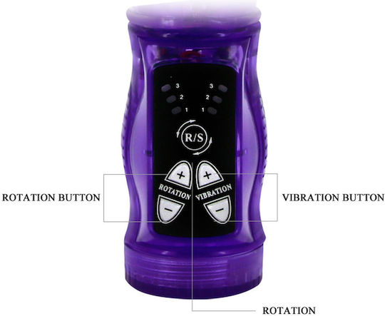 Baile Happy Angel Vibrator G-Spot 22cm Purple
