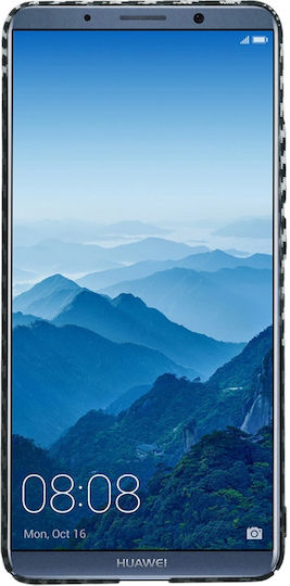 Techsuit Carbon Umschlag Rückseite Silikon Gray (Huawei Mate 10 Pro)