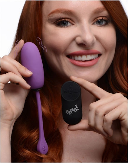XR Bang! Vibrating Egg With Remote Control Mini Δονητής Egg με Απομακρυσμένο Έλεγχο 8.6cm Purple