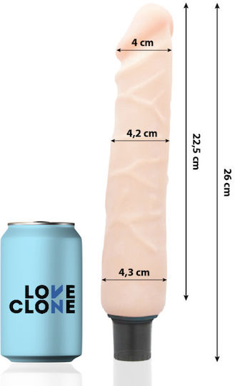 Nanma Loveclone Jansen Realistic Vibrator 26cm Carne