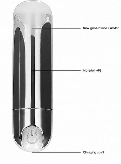 Shots 7 Speed Bullet Mini Δονητής Bullet 7.7cm Silver