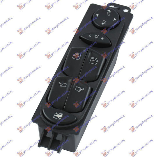 Prasco Car Window Switch for Mercedes-Benz Vito / Viano Black