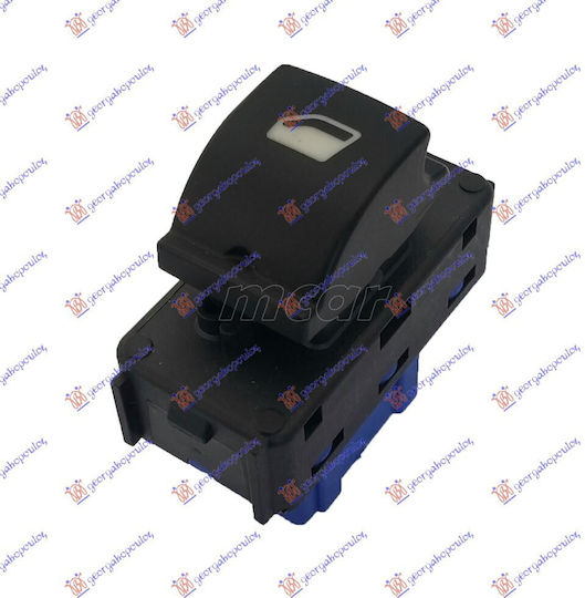 Prasco Διακόπτης Παραθύρων Αυτοκινήτου για Citroen C-Elysee Μπλε