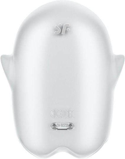 Satisfyer Glowing Ghost Αναρροφητής Αιδοίου με Δόνηση Λευκός