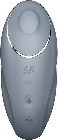 Satisfyer Tap & Climax 1 Κλειτοριδικός Δονητής με Απομακρυσμένο Έλεγχο 14.5cm Γκρι