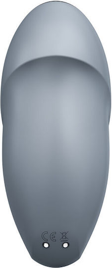 Satisfyer Tap & Climax 1 Κλειτοριδικός Δονητής με Απομακρυσμένο Έλεγχο 14.5cm Γκρι
