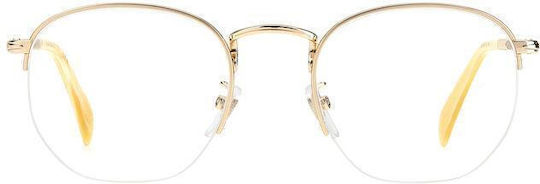 David Beckham Metal Eyeglass Frame Gold DB 1087 IDA